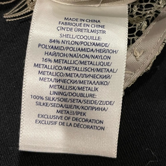 Ralph Lauren Lace Dress Metallic size 12 - Picture 7 of 7